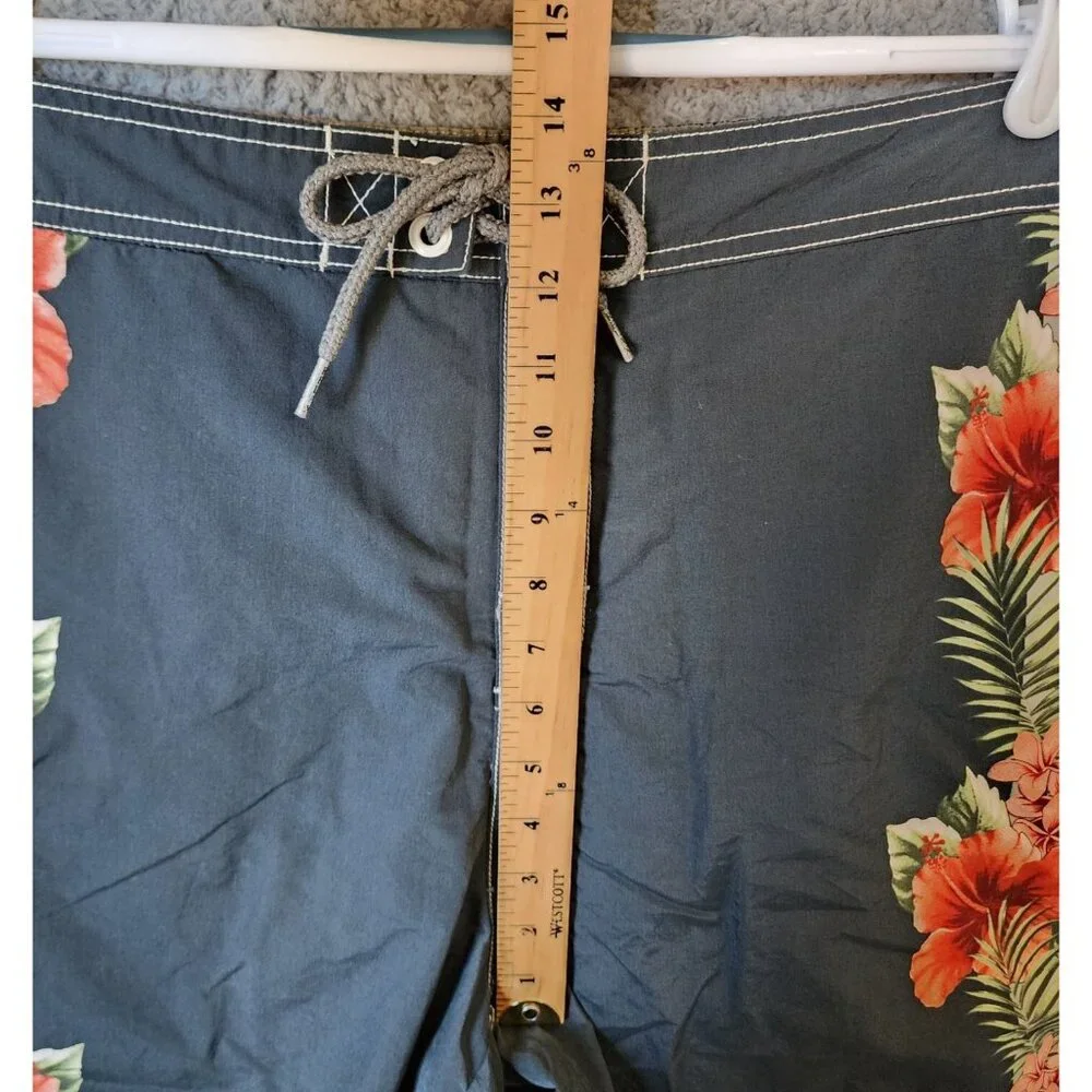 Tommy Bahama Relax Floral Beach Pool Lined Drawstring Cargo Swim Trunks Size L‎